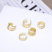 イヤーカフ 5個セット レディース アクセサリー イヤークリップ イヤカフ イヤーカフス イヤリング 重ね付け プレゼント ギフト