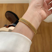 チョーカー ブレスレット 単品 レディース 女性 アクセサリー メッシュ 太め シンプル 普段使い 網目 おしゃれ アクセント