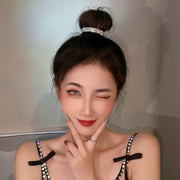ヘアクリップ テールクリップ レディース ヘアアクセサリー 髪飾り ポニーテール お団子ヘア ヘアアレンジ ラインストーン キラキラ