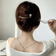 バレッタ レディース 女性 婦人 ヘアアクセサリー 髪飾り まとめ髪 ヘアアレンジ パール調 かわいい おしゃれ お出かけ