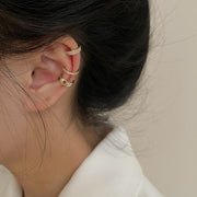 イヤーカフ イヤークリップ 耳飾り 3点セット アクセサリー レディース 女性 小ぶり 重ねつけ きらきら ラインストーン シンプル 上品 ゴールドカラー ご褒美 普段使い プレゼント ギフト 誕生日 記念日