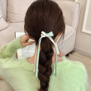ヘアクリップ 単品 1個 レディース ヘアアクセサリー リボン ロング 髪飾り ヘアアレンジ 女性用 女子 女の子 可愛い おしゃれ お出掛け デイリー
