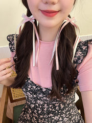 ヘアクリップ 単品 1個 レディース ヘアアクセサリー リボン ロング 髪飾り ヘアアレンジ 女性用 女子 女の子 可愛い おしゃれ お出掛け デイリー