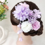 ヘアアクセサリー 4点セット かんざし 簪 Uピン ヘアピン ヘアクリップ くちばしクリップ レディース 女性 和風 和装小物 髪飾り U字 フラワー お花 フェイクパール パール調 髪留め まとめ髪 ヘアアレンジ 華やか おしゃれ 上品 かわいい ファッション小物