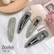 ヘアピン 単品 1個 シングルピン パッチン留め レディース 女性 ヘアアクセサリー 髪留め 髪飾り ラインストーン かわいい おしゃれ 前髪