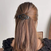 バレッタ ヘアアクセサリー レディース 女性 ヘアアレンジ まとめ髪 髪飾り 髪留め クロス シンプル おしゃれ かわいい お出かけ デート ギフト
