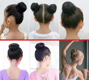 ヘアネット レディース 子供 ヘアアクセサリー シニヨンネット アシアナネット 髪束ねネット お団子ネット お団子ヘア まとめ髪 レース 調整可能