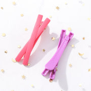 ヘアクリップ クチバシクリップ 同色5個セット キッズ ジュニア 子供 女の子 ヘアアクセサリー クロス 髪留め 髪飾り まとめ髪 ヘアアレンジ 前髪 横髪 単色 無地 ミニヘアクリップ 小ぶり キュート ガーリー かわいい おしゃれ 重ね付け シンプル お出かけ 通学 通園 黄 赤 紫 緑 ピンク