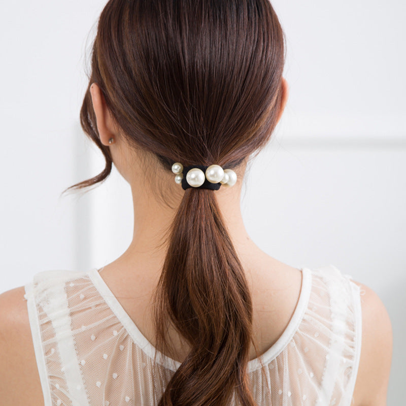 ヘアゴム 3本セット フェイクパール 髪ゴム ヘアアクセサリー レディース 商品画像2