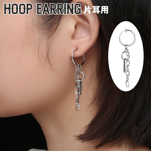 フープイヤリング 単品 片耳用 イヤリング ノンホールピアス レディース 商品画像