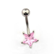 ボディピアス へそピアス カーブドバーベル レディース アクセサリー 星 スター ハート キラキラ おしゃれ かわいい