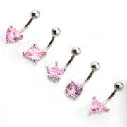 ボディピアス へそピアス カーブドバーベル レディース アクセサリー 星 スター ハート キラキラ おしゃれ かわいい