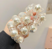 ヘアゴム スプリングゴム 2個セット 髪ゴム レディース ヘアアクセサリー 髪留め まとめ髪 ヘアアレンジ シンプル 無地 ファッション小物