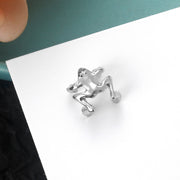 イヤーカフ レディース 女性 アクセサリー カエル 蛙 動物 アニマル シンプル カジュアル ポップ かわいい キュート ユニーク プレゼント ギフト ファッション雑貨