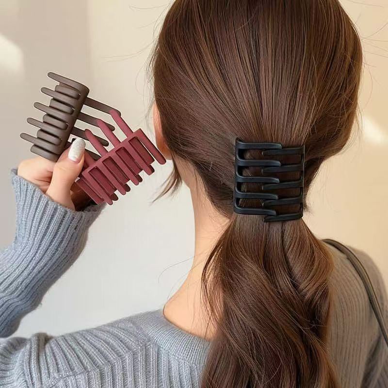 バンスクリップ 2個セット ヘアクリップ レディース ヘアアクセサリー 髪留め 商品画像3