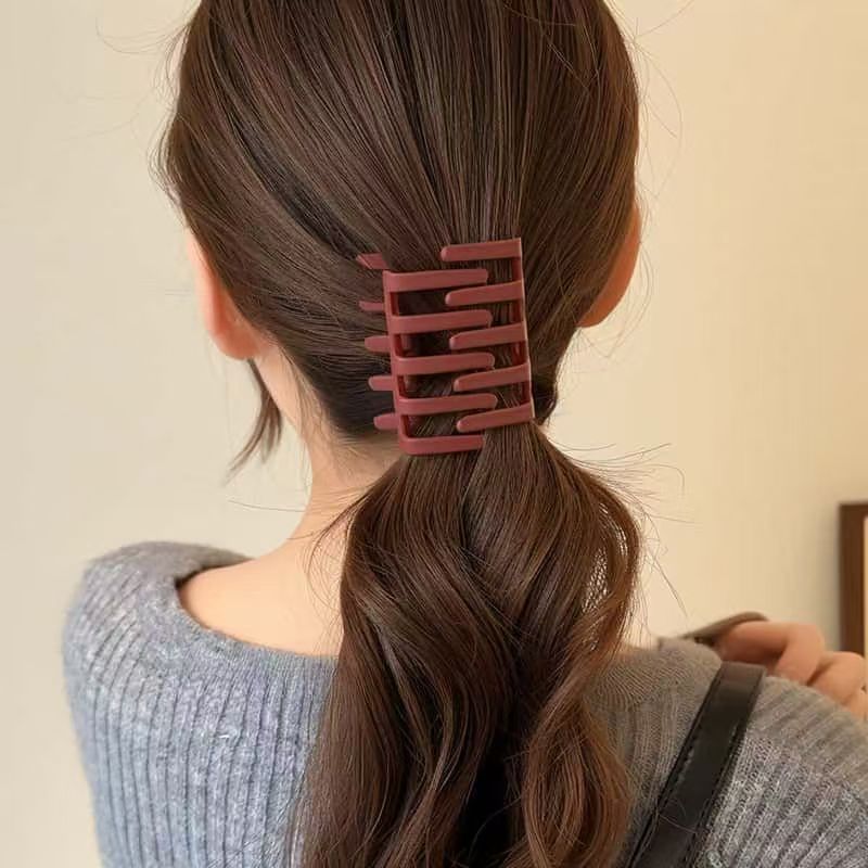 バンスクリップ 2個セット ヘアクリップ レディース ヘアアクセサリー 髪留め 商品画像4