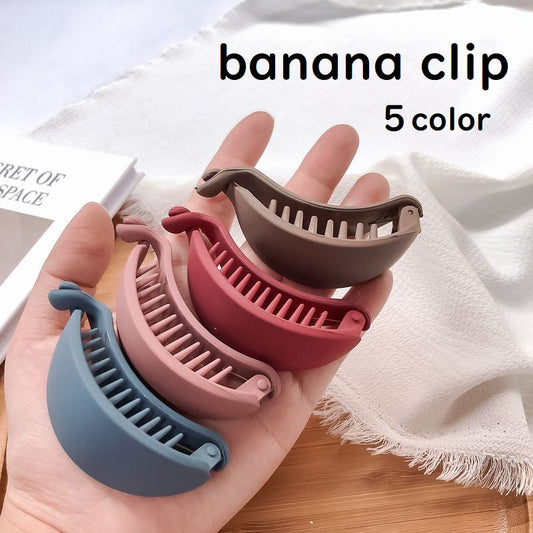 バナナクリップ レディース ヘアクリップ ヘアアクセサリー コンパクト 持ち運び 商品画像