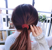ヘアゴム 20本セット ヘアアクセサリー 太目 レディース 女性 キッズ 女の子 おしゃれ かわいい ヘアアレンジ シンプル まとめ髪 ブラック カラフル 大容量