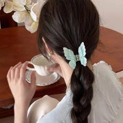 バンスクリップ ヘアクリップ レディース 蝶モチーフ 立体デザイン ばね式 挟み留め ハーフアップ 後ろ髪まとめ ヘアアレンジ 通勤 通学 お出かけ