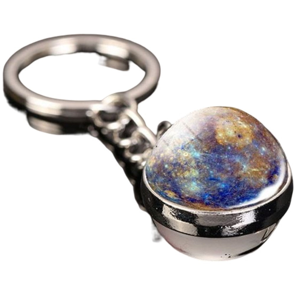 キーホルダー キーリング バッグチャーム レディース メンズ アクセサリー 夜光 蓄光 光る ボール型 宇宙 惑星 銀河 スター プラネット ファッション小物 雑貨 おしゃれ お洒落 大人 子供 子ども こども 女性 婦人 男性 紳士 女の子 男の子 男女兼用 プチギフト 贈り物