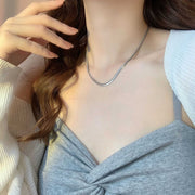 ネックレス チェーンのみ レディース アクセサリー スネークチェーン 首飾り シンプル おしゃれ スタイリッシュ かっこいい きれいめ 上品 お出かけ デイリー 普段使い オフィス 通勤 女性用