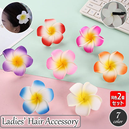 ヘアクリップ 同色2個セット レディース ヘアアクセサリー フラワー お花 商品画像