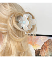 バンスクリップ ヘアクリップ レディース ヘアアクセサリー 髪留め 髪飾り 花 フラワー 大きめ 可愛い まとめ髪 ヘアアレンジ