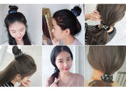 シュシュ レディース 女性 ヘアアクセサリー ヘアゴム 髪留め 髪飾り まとめ髪 ビジュー スクエア キラキラ ブラック ピンク ネイビー かわいい おしゃれ