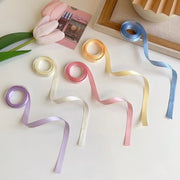 リボンテープ 4個セット ヘアアクセサリー レディース ヘアアレンジ リボン 三つ編み 編み込み かわいい おしゃれ カラバリ豊富 髪飾り キュート フェミニン 女性 大人女子