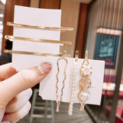 ヘアピン 3点セット レディース ヘアアクセサリー 髪飾り 髪留め ヘアアレンジ フェイクパール ゴールドカラー 可愛い おしゃれ 女性 女子 女の子 お出掛け 誕生日 プレゼント