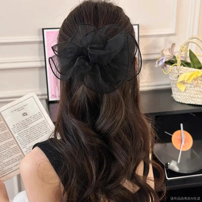 シュシュ レディース 女性 ヘアアクセサリー ドット まとめ髪 商品画像3