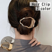 ヘアクリップ バンスクリップ レディース ヘアアクセサリー 髪留め まとめ髪 ゴールドカラー シルバーカラー おしゃれ