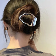 ヘアクリップ バンスクリップ レディース ヘアアクセサリー 髪留め まとめ髪 ゴールドカラー シルバーカラー おしゃれ
