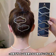ヘアピン パッチン留め レディース ヘアアクセサリー 女性用 ラインストーン キラキラ 雲型 フレーム 中抜き 髪飾り 髪留め ヘアアレンジ まとめ髪 おしゃれ かわいい カジュアル デイリー 普段使い
