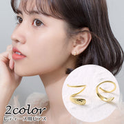 ピアス アクセサリー レディース 両耳用 ねじり スクリュー 螺旋 シンプル おしゃれ かわいい 大人上品 お出かけ カジュアル デイリー オフィス デート ギフト プレゼント 記念日 誕生日 贈り物 女性用 婦人用 ゴールドカラー シルバーカラー