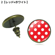 スタッドピアス レディース アクセサリー 円形 丸型 ラウンド サークル ドット 水玉模様 可愛い おしゃれ プレゼント ギフト
