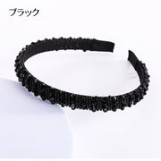 カチューシャ ヘアアクセサリー レディース 女性用 髪留め 髪飾り ヘアアレンジ ビーズ 宝石風 キラキラ 可愛い おしゃれ 上品 綺麗 大人可愛い 発表会 結婚式 ウェディング パーティー 婦人用 ファッション小物