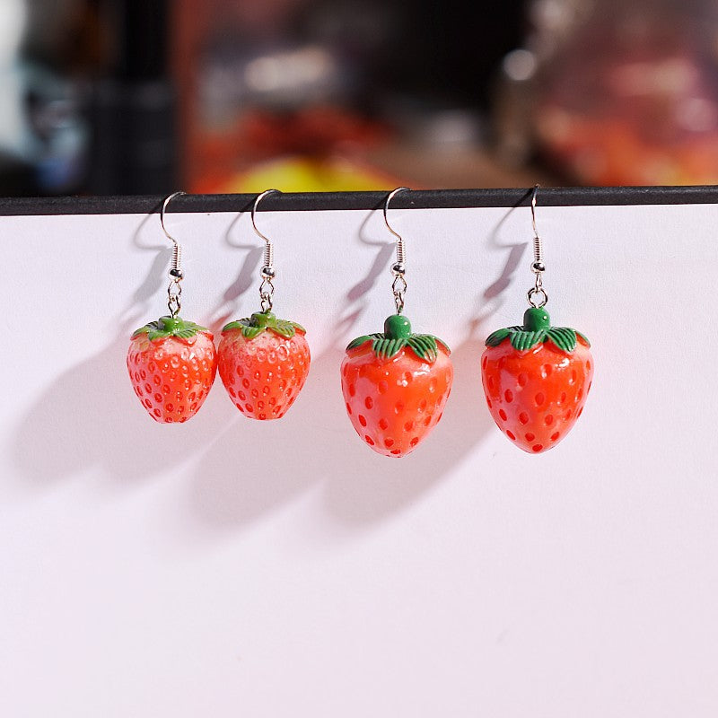 ピアス レディース 女性 アクセサリー フックピアス イチゴ 商品画像4
