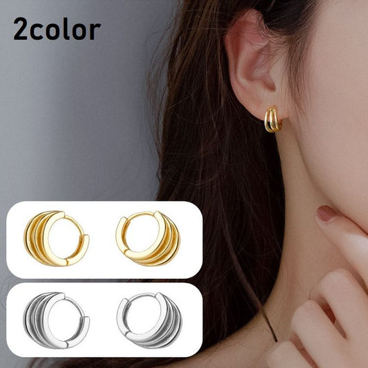 ピアス フープピアス レディース 女性用 アクセサリー 3連 商品画像