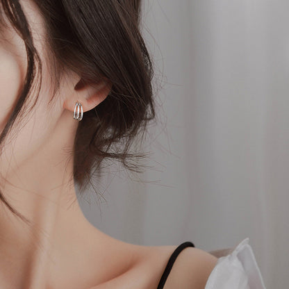ピアス フープピアス レディース 女性用 アクセサリー 3連 商品画像2