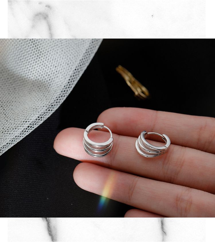 ピアス フープピアス レディース 女性用 アクセサリー 3連 商品画像4