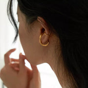 イヤーカフ 2個セット 重ね付け イヤカフ ノンホール イヤークリップ レディース 女性 アクセサリー リング 幾何学 シンプル 耳飾り ファッション小物