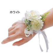 リストブーケ リストコサージュ アクセサリー ブレスレット リストレット ブライズメイド リボン ウェディング ブライダル 結婚式 花嫁