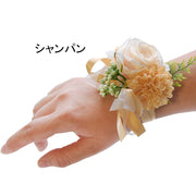 リストブーケ リストコサージュ アクセサリー ブレスレット リストレット ブライズメイド リボン ウェディング ブライダル 結婚式 花嫁