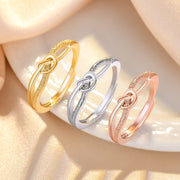 指輪 オープンリング アクセサリー レディース 女性用 細め ノット 結び目 ラインストーン キラキラ おしゃれ かわいい シンプル カジュアル お出かけ デイリー 大人女子 きれいめ ギフト プレゼント 贈り物