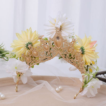 カチューシャ レディース ヘアアクセサリー ヘッドドレス 花冠 髪飾り 商品画像4