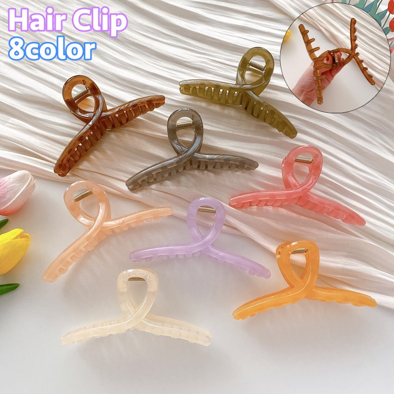 ヘアクリップ バンスクリップ ヘアアクセサリー レディース 女性 クロス クリアカラー 大きめ シンプル しっかり 髪留め 髪飾り お洒落 可愛い かわいい ヘアアレンジ おしゃれ お出かけ 普段使い プレゼント 贈り物 ギフト
