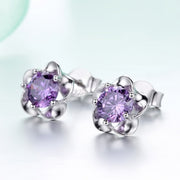 ピアス 両耳用 スタッドピアス アクセサリー レディース 女性 婦人 ラインストーン 花 フラワー 華奢 シンプル かわいい おしゃれ ギフト プレゼント 贈り物 ファッション雑貨