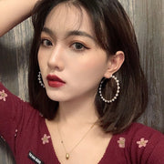 ピアス フープピアス アクセサリー レディース 女性 リング パール調 上品 かわいい おしゃれ プレゼント ギフト