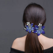 バンスクリップ ヘアクリップ ヘアピン レディース 女性 ヘアアクセサリー 髪飾り ラインストーン フラワー お花 ヘアアレンジ かわいい おしゃれ